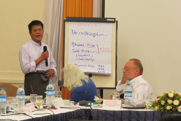 Discussion during the workshop