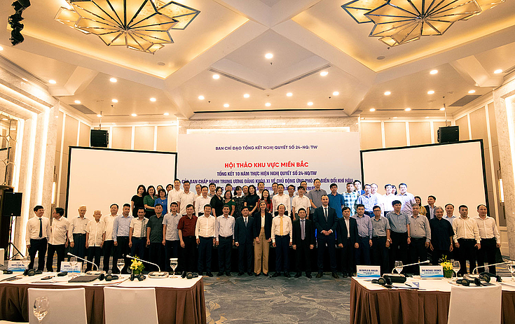 Participants of the workshop are representatives of various governmental departments, institutes, universities, and UNDP Vietnam