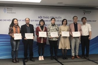 Participants received a training certificate afterwards
