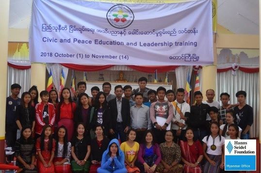 The Participants of the training together with Aung Soe Min