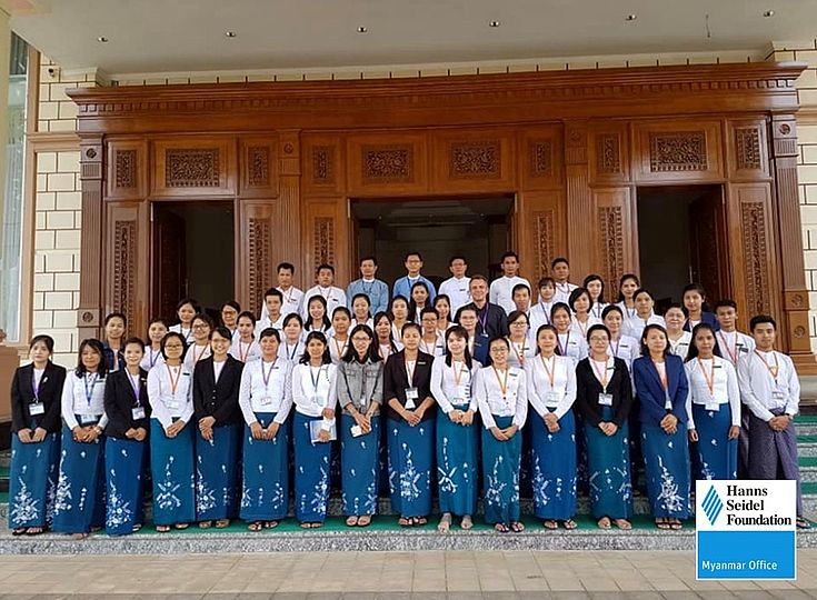 50 Hluttaw visitor service employees attended the seminar in Nay Pyi Daw