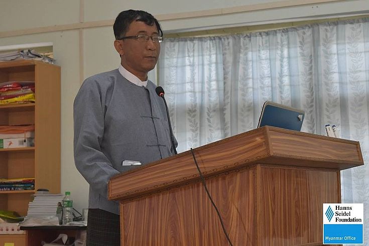 Dr. Tin Tun Aung during his opening remarks