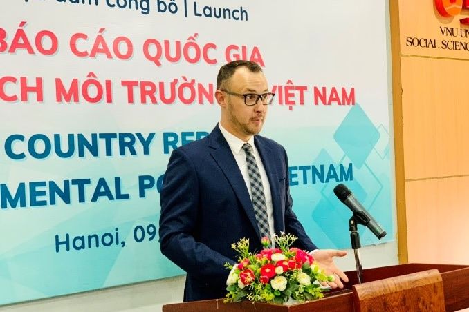 Mr Michael Siegner - HSF Vietnam resident representative spoke at the launch