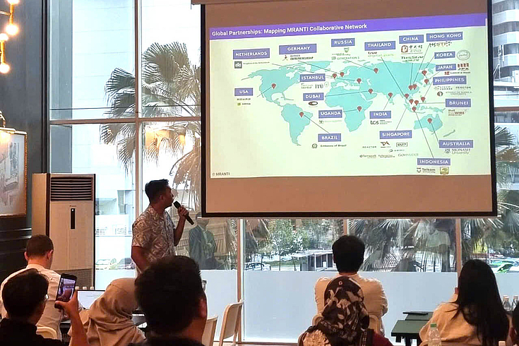 Representative from MRANTI presented during the offline event