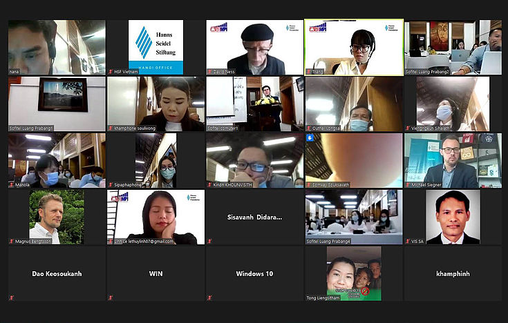 International experts and participants were joining the workshop via zoom