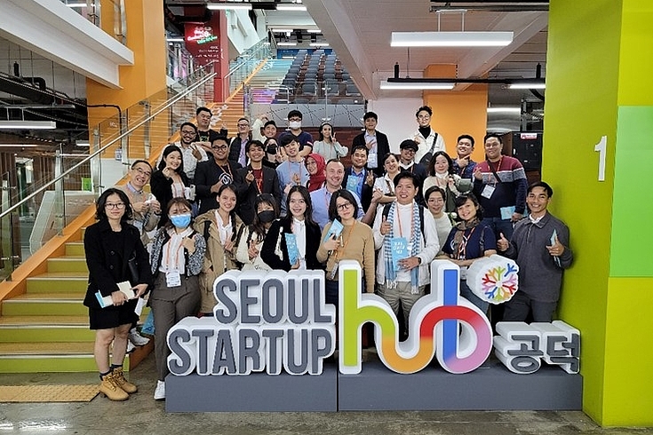 Ecothon Delegation visits Seoul Startup Hub