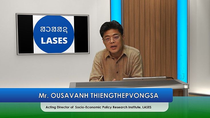 Mr. Ousavanh Thiengthepvongsa, Director General of Socio-Economic Policy Research Institute, Lao Academy for Social Economic Sciences (LASES)