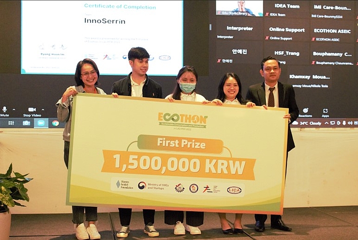 Team InnoSerrin – first prize winner of ECOTHON in Lao PDR 2022 