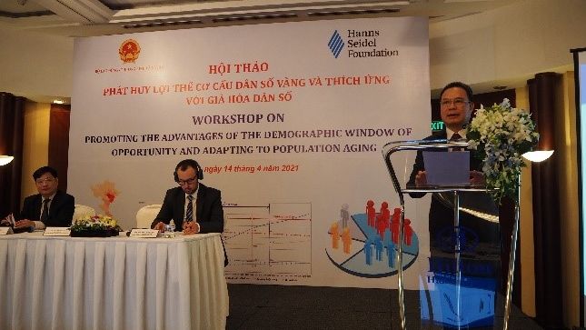 Mr. Le Van Thanh, Deputy Minister of Labour, Invalids and Social Affairs (MOLISA) spoke at the workshop.