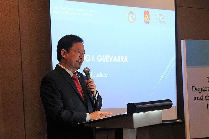 Secretary of Justice Menardo I. Guevarra delivers his keynote message