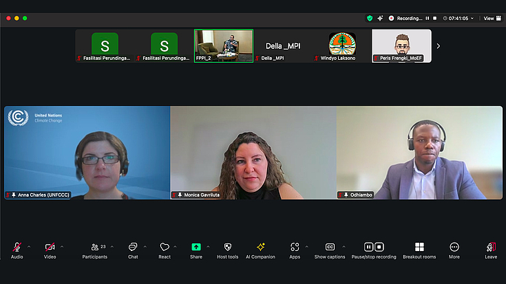 Experts from the UNFCCC Secretariat contributed to the training 