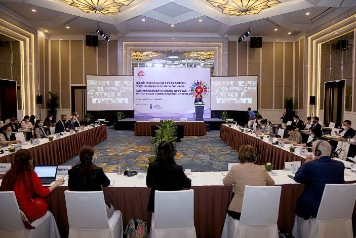 Offline setting of the launching workshop of the National Report 2020 – 5-year implementation of SDGs in Vietnam