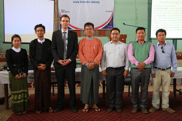 Organising Team with H.E. Isaac Khen, Chin State Minister for Development Affairs and Electricity and Industry