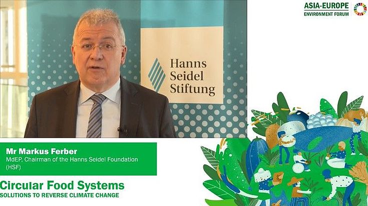 Mr Markus Ferber – Chairman of HSF gave welcome remark as one of the organisers of the conference