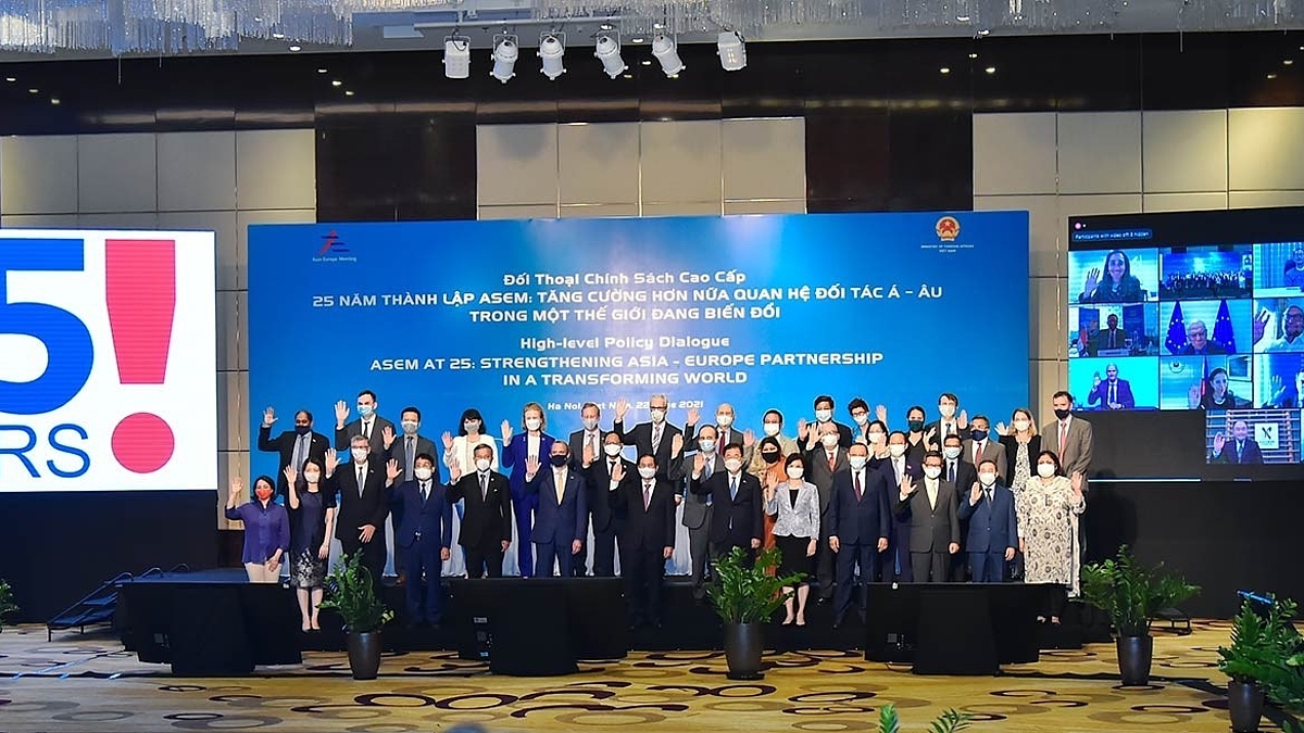 Leaders of 53 ASEM countries and representatives of international organisations joined the High-level Policy Dialogue personally and virtually