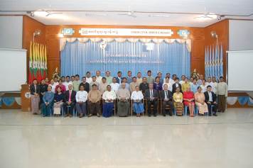 Group photo of the Naypyidaw workshop