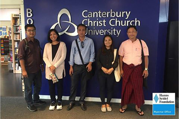 The 5 Participants presenting Myanmar 